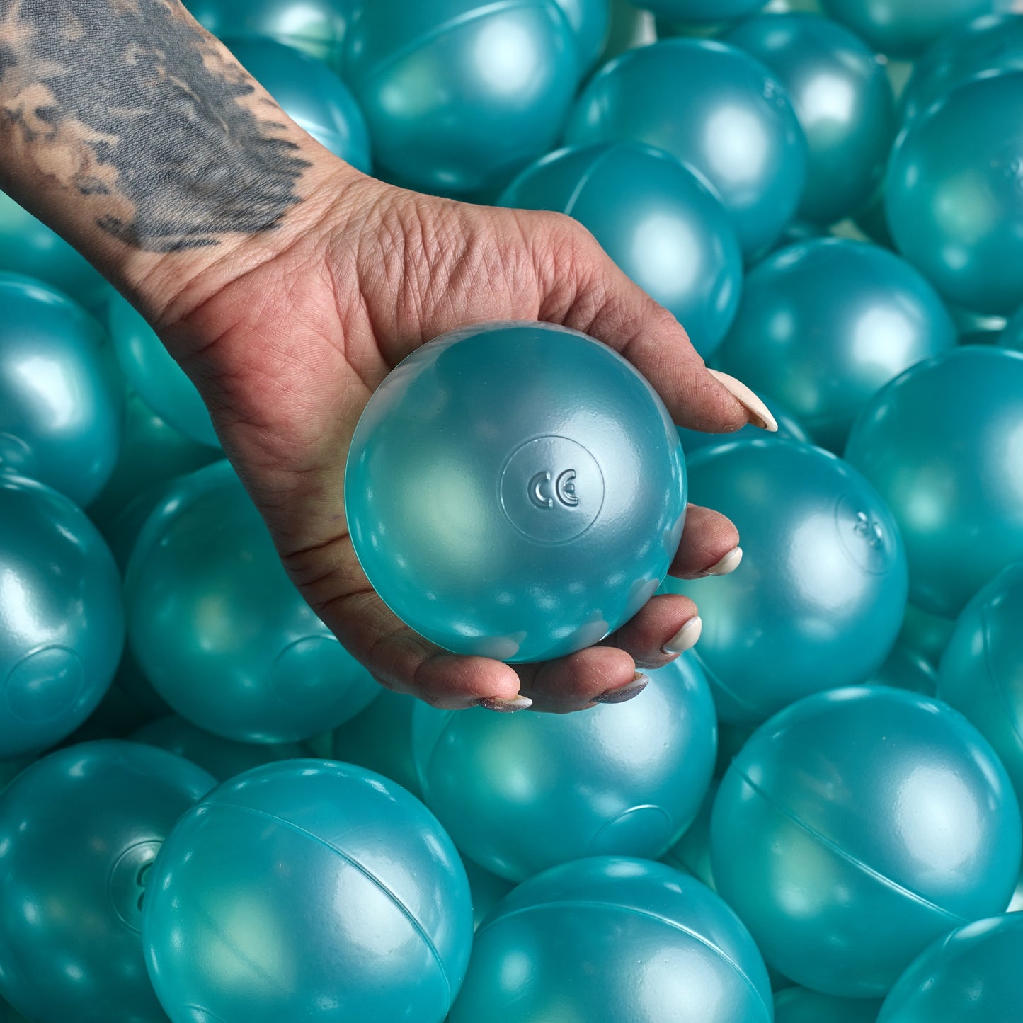 Metallic Turquoise Ball Pit Balls
