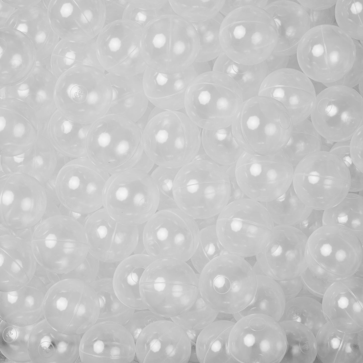 Clear ball pit balls