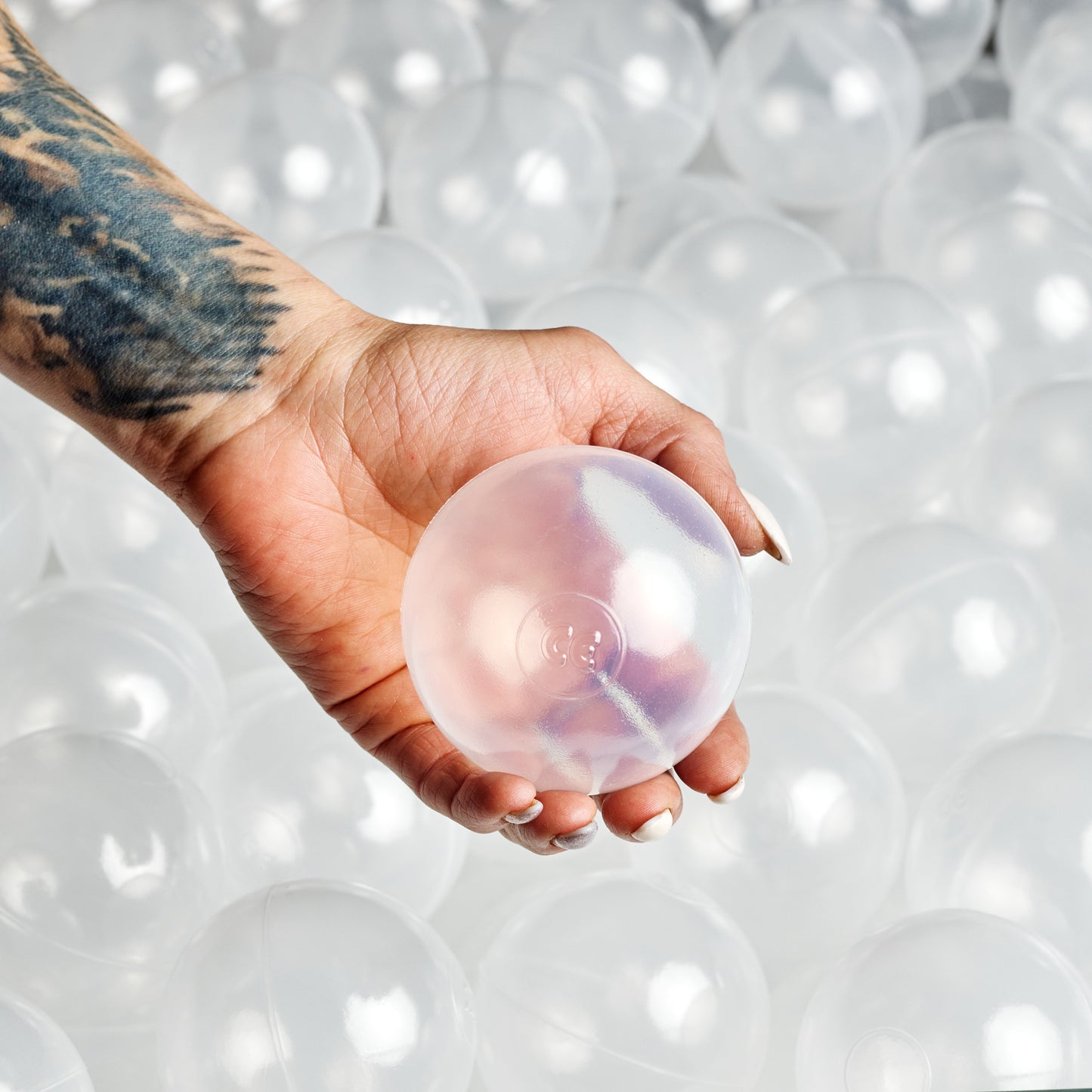 Clear ball pit balls